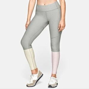 Outdoor Voices Dipped Color Block Concrete Dahlia Yoga 7/8 Leggings Size XS
